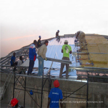 Casa de acero prefabricado marco de acero de construcción de cúpula de vidrio